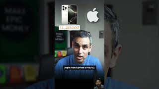 iPhone vs Apple Shares  Price Zyada par GROWTH kitni  Ankur Warikoo shorts smartphone ios [upl. by Aknaib]