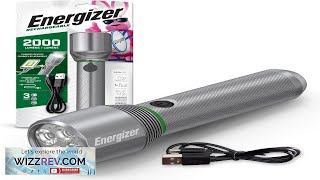 Energizer X2000 LED Rechargeable Flashlight Powerful 2000 Lumen Flash Light IPX4 Water Review [upl. by Nevada]