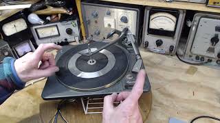 Garrard AT60 Record Player Video 1 of 3  Below Deck Restoration [upl. by Flieger53]