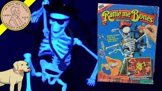 How To Play The Game Rattle Me Bones Motorized Vintage 1989 Ideal Game [upl. by Nyrtak]