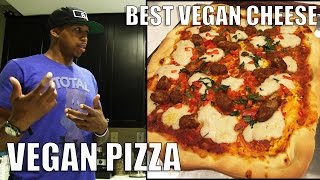 Jalapeño Popper PIZZA w BADASS VEGAN VEGANTRAVEL39 [upl. by Asik488]