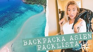 Backpacka AsienAustralien Här har du packlistan [upl. by Vasiliki]