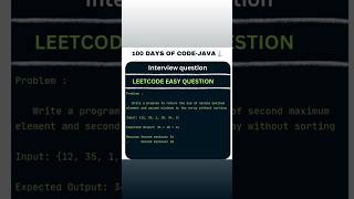 Subscribe for more coding questionsleetcodechallenge coding codingforbeginners java coders [upl. by Poirer]