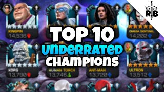 Top 10 Most Underrated Champions in Marvel Contest Of Champions [upl. by Heyer]