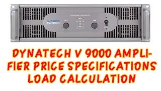 Dynatech V 9000 amplifier price Kitna watt Ka bass Chala sakte Hain [upl. by Ytoc]