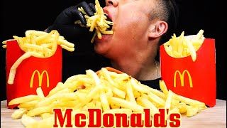 ASMR MCDONALDS MCDONALDS FRENCH FRIES 🍟 SATISFYING EATING ASMRCRAVINGS [upl. by Bekaj]