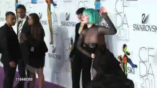 Lady GAGA CFDA Fashion Awards 2011 HD [upl. by Kaenel]