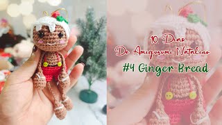 Dez Dias de Amigurumi Natalino  4 GINGER BREAD [upl. by Nima]