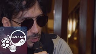 Sanremo 2019  Fabrizio Moro quotin Ultimo rivedo Fabrizio a ventanniquot [upl. by Vlad686]