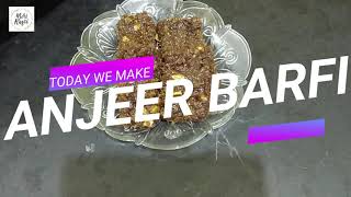 Anjeer Barfi  अंजीर बर्फी  Anjeer Dryfruit Bites  Barfi Recipe  MERI RASOI [upl. by Neruat755]