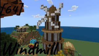 How To Build Stampys Lovelier World 64 Windmill [upl. by Airetnuhs77]