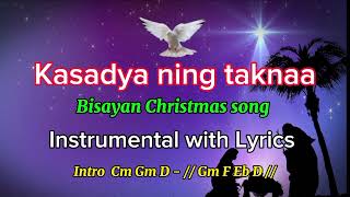 Kasadya ning taknaa  Cebuano Christmas song Instrumental with Lyrics [upl. by Gallard]