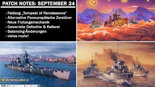 Patch Notes zum September 2024 Update  World of Warships Legends [upl. by Opportina]