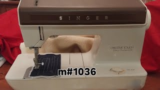 Singer Creative Touch 1036 Sewing Machine Jacqueline Jaroffaith sewingmachine [upl. by Kassie]