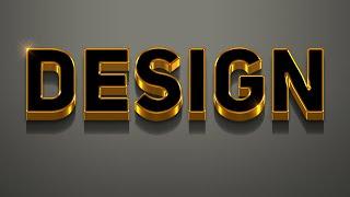 3d logo design in photoshop  making a logo in photoshop  3d graphic design in photoshop [upl. by Booker]