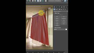 Create and animate curtain model in 3ds Max 3dsmax tutorial 3d [upl. by Azrim456]