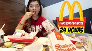 24 HOURS KUMAIN NG MCDONALDS FAST FOOD FOR A DAY CHALLENGE [upl. by Meela]