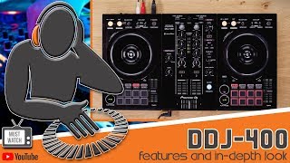 PIONEER DDJ400  EXCLUSIVE LOOK AT KEY FEATURES [upl. by Maise354]