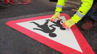 PREMARK application │ Preformed thermoplastic road marking [upl. by Seedman]