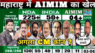 Maharashtra Election 2024 Result Live में देखिए AIMIM का खुला खाता 3 MLA जीत के कगार पर Next CM कोन [upl. by Drescher89]