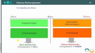 Finanzbuchführung  Bilanz  TEIL 6 Formalbilanz  Aufbau [upl. by Sarat]