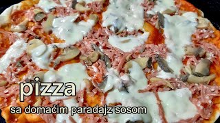 Pica sa domaćim paradajz sosom Pizza with homemade tomato sauce [upl. by Hessler]