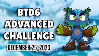 BTD6 Advanced Challenge No Monkey Knowledge  Frozen Presents on the Glacial Trail December 25 [upl. by Azrim]