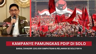 HAJATAN RAKYAT PDIP di KOTA SOLO MEGAWATI amp GANJARMAHFUD Bakal Hadir‼️100000 Orang Bakal Hadir [upl. by Ennaid431]