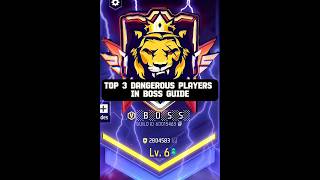 Top 3 Most Dangerous Players in Boss Guild 😈 Free Fire Top 1 Boss Guild shorts freefireshorts [upl. by Aninad]