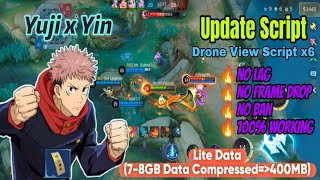 RANK PUSH MLBB NEW DRONE VIEW x6 SCRIPT  MLBB LITE DATAYIN x YUJI ITADORI  NO PASSWORD [upl. by Bella]