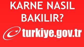 EDevlet Karne Nasıl Bakılır Karne Notu Öğrenme [upl. by Audre615]