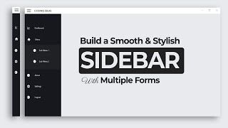 StepbyStep Guide to Building a Smooth and Stylish Sidebar in Windows Form using C [upl. by Eleik]