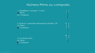 O que são números primos ou compostos Classificação com decomposição por fatores primos [upl. by Ontine]