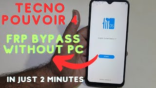 tecno pouvoir 4 Frp Bypass Forget Gmail  How To Remove Account [upl. by Kier113]