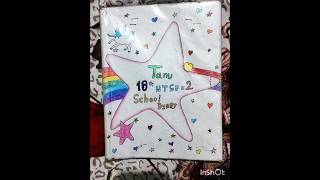 Notebook cover decoration ideas💡  Easy and beautiful 😍❤️DIY diary design shortsartisttanu🥰🥰 [upl. by Madalyn]