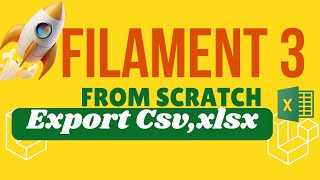 Export Excel amp CSV Files in FilamentPHP with Export Action [upl. by Xylina560]