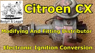 electronic ignition conversion 1979 Citroen cx modifyingfitting distributor part2 [upl. by Nawor]