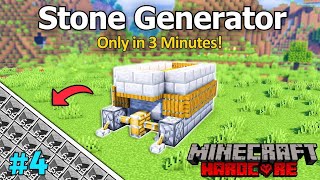 I Build A Unlimited Cobblestone Farm In Minecraft Hardcore 4 [upl. by Shultz]