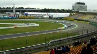 Vuelta espectacular 360° en carrera de autos  DTM Hockenheim Alemania [upl. by Halilad683]