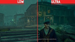 Call Of Cthulhu 2018  Low vs Ultra  GRAPHICS COMPARISON [upl. by Ellerehs]