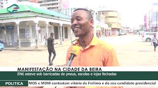 MANIFESTAÇÃO NA CIDADE DA BEIRA [upl. by Neros]