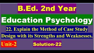 Education PsychologyUnit 2 Human Growth and DevelopmentBEd 2nd Year Solution22 [upl. by Gernhard348]