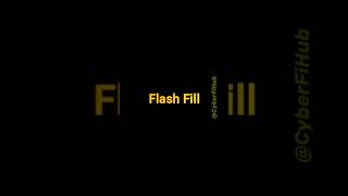 Flash Fill excel [upl. by Laforge873]