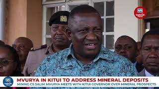 Mining CS Mvurya In Kitui To Explore Mineral Opportunities [upl. by Erodisi]