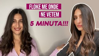 Si Te Bejme Onde Te Bukura Ne 5 minuta  Modele Flokesh  Romina Gjinali [upl. by Leicam]