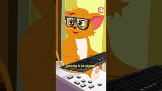 The Kitty Keyboard Invention  Dr Binocs and Kitty Funny Video shorts funny kitty drbinocs [upl. by Yema]