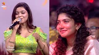 Hey Minnale song live performance by SreekanthHariharan amp Pooja 😍  AMARAN  Audio Launch [upl. by Schach]