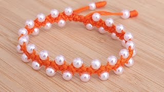 PULSERA FACIL DE HACER MACRAME BRACELET [upl. by Obie238]