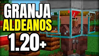 ✅ GRANJA de ALDEANOS para Minecraft Bedrock 12080 [upl. by Helbonnas950]