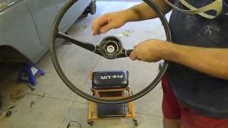 How to Restore a Classic Car Steering Wheel  hard plastic type [upl. by Tobit986]